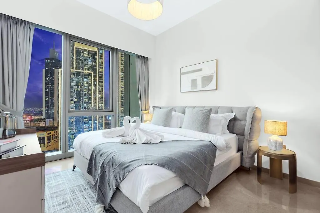 First Class 1Br Charming City View Dubaj Apartman